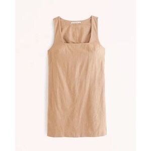 Abercrombie & Fitch Camel Square Neck Mini Dress NWOT